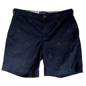 Polo Golf Ralph Lauren Navy Shorts Walker Golf Shorts Men's 38 Clubs Inseam 8.5"
